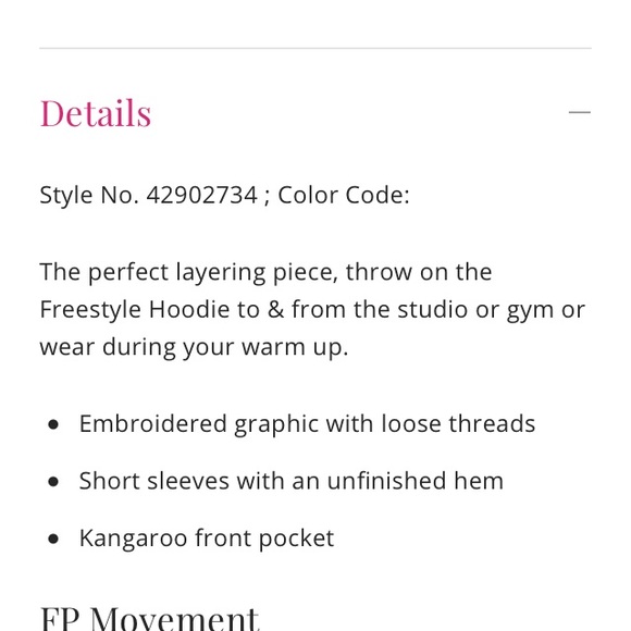 NWT FREE PEOPLE Movement “Freestyle” hoodie - Picture 7 of 7